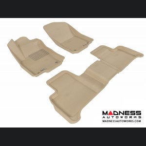 Mercedes Benz ML-Class (W166) Floor Mats (Set of 3) - Tan by 3D MAXpider