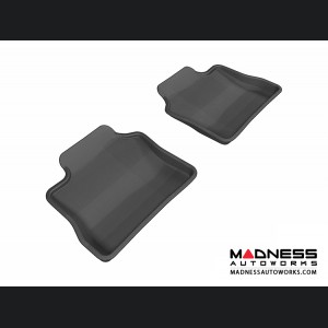 Porsche Panamera Floor Mats (Set of 2) - Rear - Black by 3D MAXpider