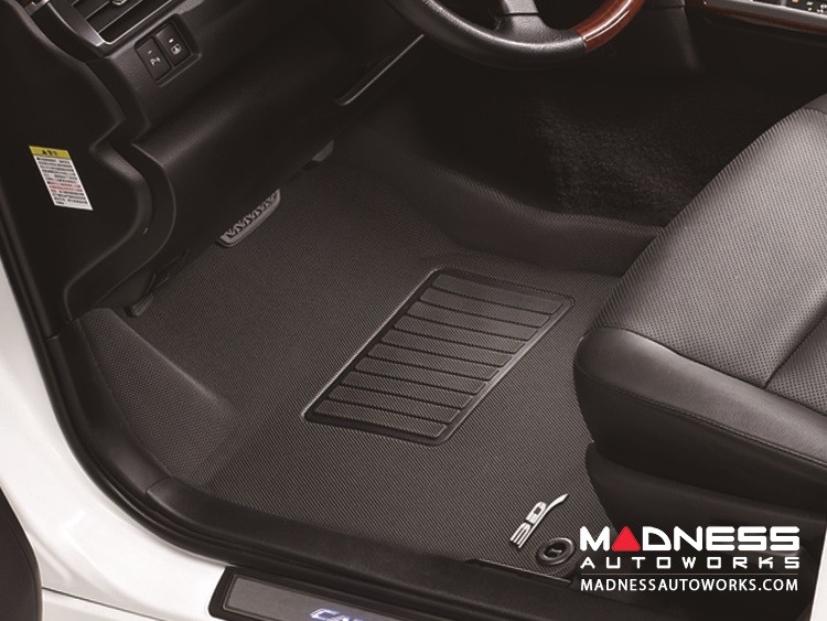 Audi A4/ S4/ RS4/ A5/ S5 Floor Mats (Set of 2) - Front - Black by 3D MAXpider (2009-2015)