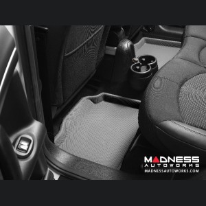 BMW 5 Series (F10) Floor Mats (Set of 2) - Rear - Gray by 3D MAXpider