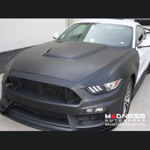 Ford Mustang Hood by Anderson Composites - Fiberglass - GT350r Style
