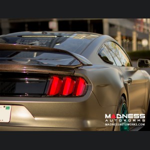 Ford Mustang Rear Spoiler by Anderson Composites - Carbon Fiber - GT350r Style - Type GR