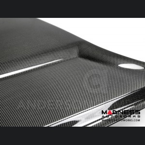 Ford Mustang Hood by Anderson Composties - Carbon Fiber - GT350 Style