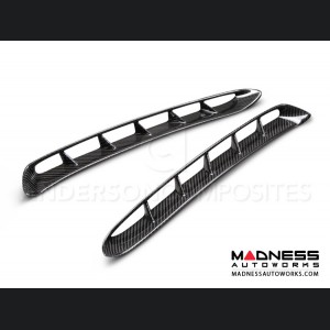 Ford Mustang Front Fenders - Anderson Composites - Carbon Fiber Set - GT 350 Style