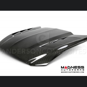 Ford Mustang Hood by Anderson Composites - "Heat Extractor" - Carbon Fiber 
