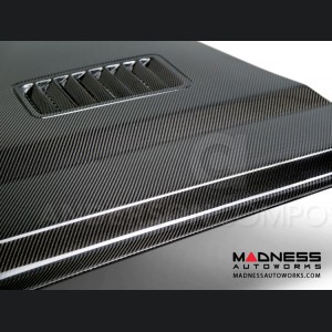 Ford Mustang Hood by Anderson Composties - Carbon Fiber - "Super Snake"