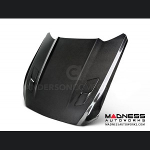 Ford Mustang Hood by Anderson Composites - Carbon Fiber - "GT"