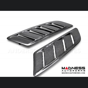 Ford Mustang GT Hood Vents by Anderson Composites - Carbon Fiber - Type AB