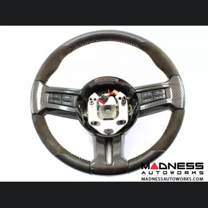 Ford Mustang Carbon Fiber Steering Wheel Trim - Carbon Fiber (2010-2014)