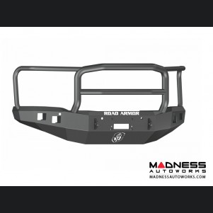 GMC Sierra 1500 Stealth Front Winch Bumper Lonestar Guard - Smittybilt XRC - Texture Black WARN M12000 - (2014-2015)