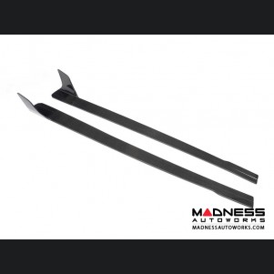 Audi R8 Car Side Skirt Extensions - Carbon Fiber - Set