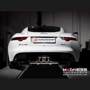 Jaguar F Type P300 Performance Exhaust by Ragazzon - Evo Line - Dual Tip w/ Valved Rear Section