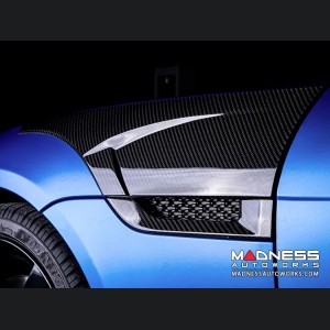 Jaguar F-Type Exterior Trim - Side Fender Panel Trim Kit - Carbon Fiber