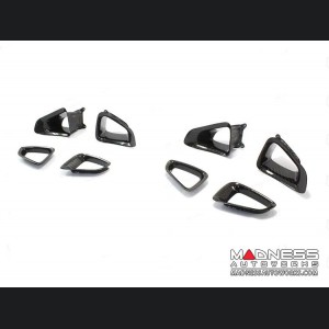 Jaguar F-Type Interior Trim - Carbon Fiber - Headrest Insert Trim Kit