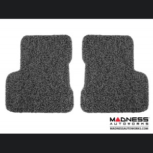 Jeep Renegade All Weather Floor Mats - Front + Rear - Rubber Woven Carpet - Black + Grey 