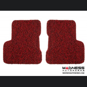 Jeep Renegade All Weather Floor Mats and Cargo Mat (set of 5) - Custom Rubber Woven Carpet - Red and Black 