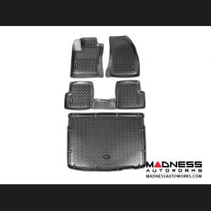 Jeep Renegade Floor Liner + Cargo Liner Set by Rugged Ridge - All Weather - Black