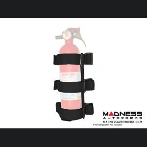 Jeep Wrangler JK Sport Bar Fire Extinguisher Holder w/o Extinguisher - Black