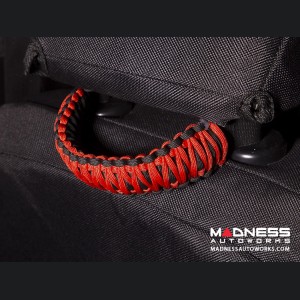 Jeep Wrangler JK Para Cord Seat Mount Grab Handle - Red