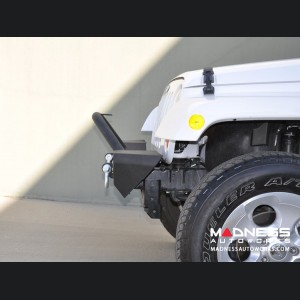 Jeep Wrangler JK Front Bumper w/ LED Lights - Mid Width - Steel - FS-7