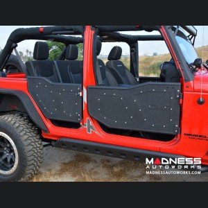 Jeep Wrangler JK Plated Rock Doors - Black Finish