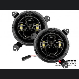 Jeep Wrangler JL High Powered LED Lights w/ No Halo - Pair - 7"