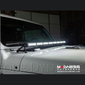 Jeep Wrangler JL LED Light Bar w/ Bracket - 50" - White Flood