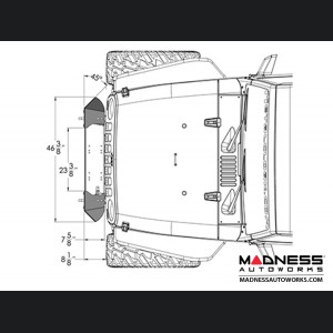 Jeep Wrangler JK Frame-Built Bumper Base w/Crawler Caps - #1204 