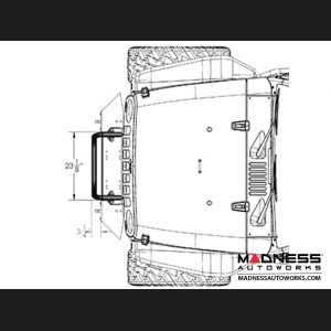 Jeep Wrangler JK Frame-Built Bumper Base w/Crawler Caps - #1401 