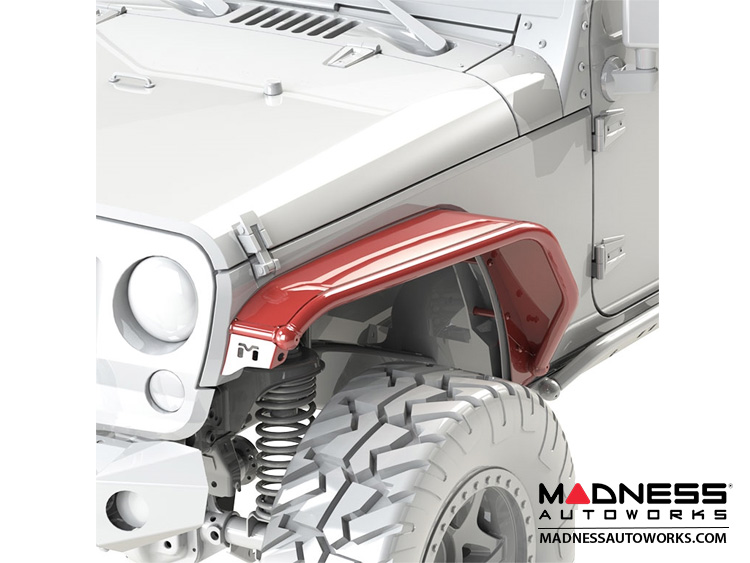 Jeep Wrangler JK Overland Tube Fenders - Front - MADNESS Autoworks ...