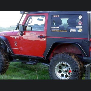 Jeep Wrangler JK Overline Rear Flare Mounting Exoskin - Pair - 2 Door 