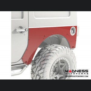 Jeep Wrangler JK Overline Rear Flare Mounting Exoskin - Pair - 4 Door 