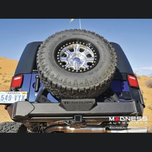 Jeep Wrangler JK Rear Bumper "Crawler" Tire Carrier - 62" Black Powder Coated 