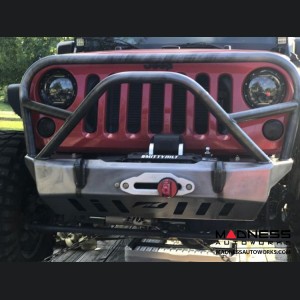 Jeep Wrangler JK Front Bumper - Crusher Series w/Grill Hoop and Stinger 