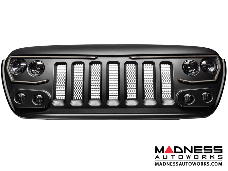 Jeep Gladiator JT Vector Series - Full LED Grille - Firecracker Red