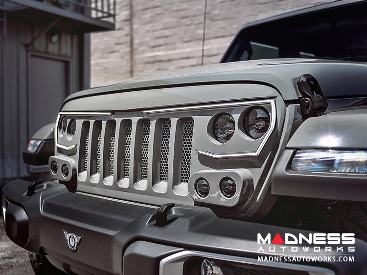 Jeep Gladiator JT Vector Series - Full LED Grille - PunkN Metallic