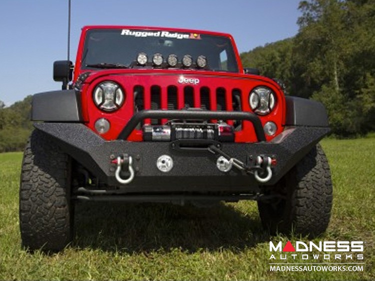 Jeep Wrangler JK Spartan Bumper High Clearance Ends w/Overrider - Front