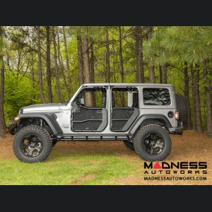 Jeep Wrangler JL Fortis Tube Door Covers - Front & Rear - Black