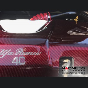 Alfa Romeo 4C Carbon Fiber Engine Cover - Red