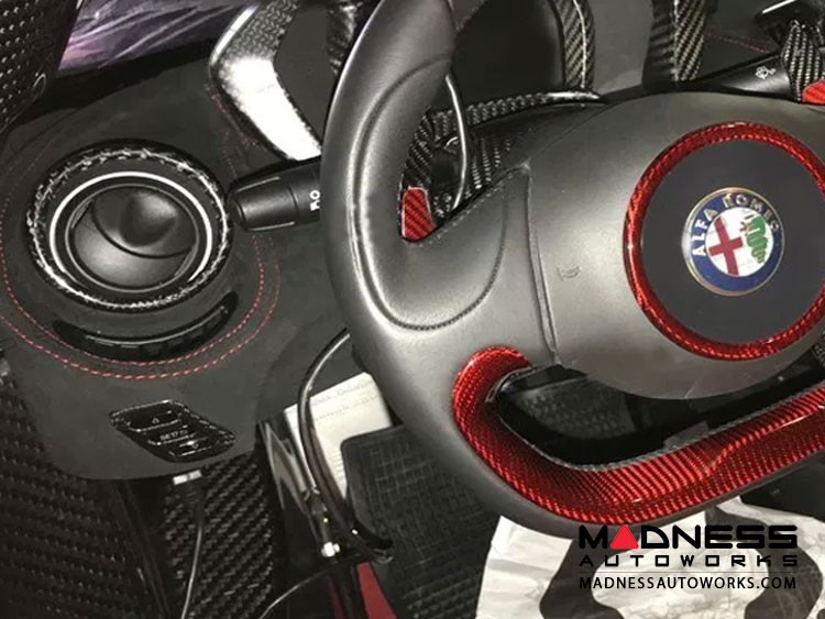 Alfa Romeo 4C Carbon Fiber Adjustment Button Control Frame
