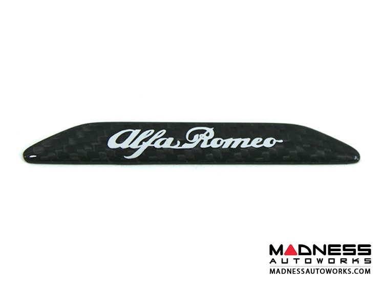 Alfa Romeo 4C Steering Wheel Trim - Carbon Fiber - Steering Wheel Badge  