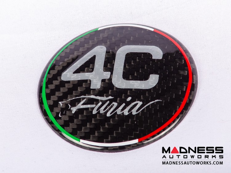 Alfa Romeo 4C Carbon Fiber Badge Cover Kit - Furia