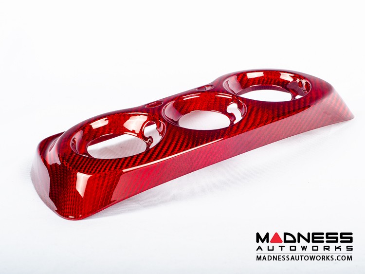 Alfa Romeo 4C Climate Control Cover - Carbon Fiber - Red Candy