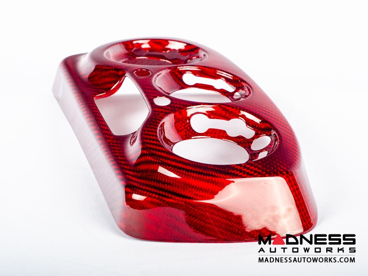Alfa Romeo 4C Climate Control Cover - Carbon Fiber - Red Candy