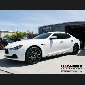 Maserati Ghibli Custom Wheels by Fondmetal - Black Milled