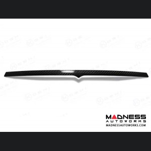 Maserati Ghibli Exterior Trim - Carbon Fiber - Rear Trunk Deck Lid Trim w/ Chrome Accent 