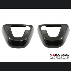 Mercedes Benz SLK Rear Seat Trim Cover w/ Hole - Carbon Fiber (2011 - on) 