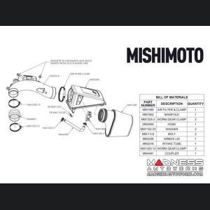 Jeep Wrangler JL Performance Intake by Mishimoto - 2.0L Turbo - Mishimoto