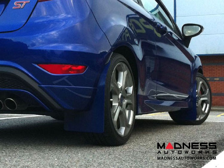 Ford Fiesta ST Mud Flaps by RallyFlapZ (4) - Spirit Blue (2017 - 2018) MK7
