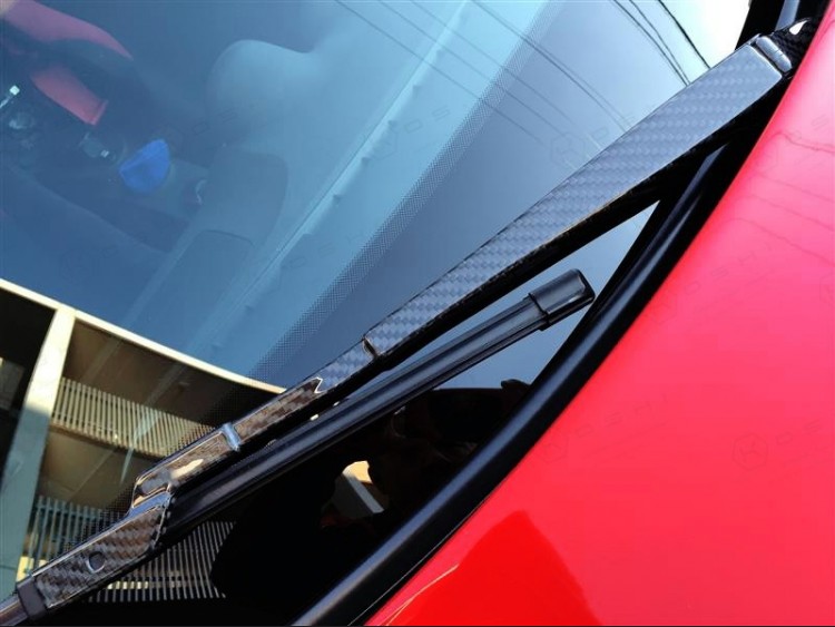 Alfa Romeo 4C Carbon Fiber Windshield Wiper Arm Cover 